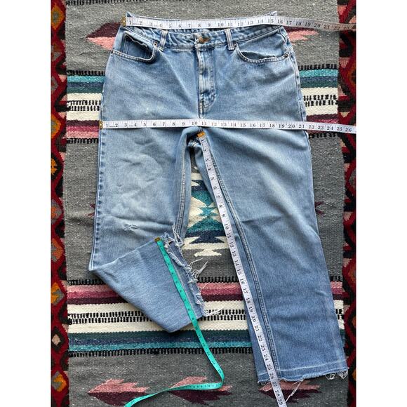 Y2K Distressed Bill Blass High Rise Signature fit Jeans Size 12 - Picture 3 of 8